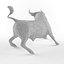 Low Poly Bull Taurus Animal Lowpoly 2 Modelo 3D Low-poly