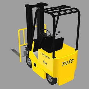 3d model forklift yale industrial vehicle