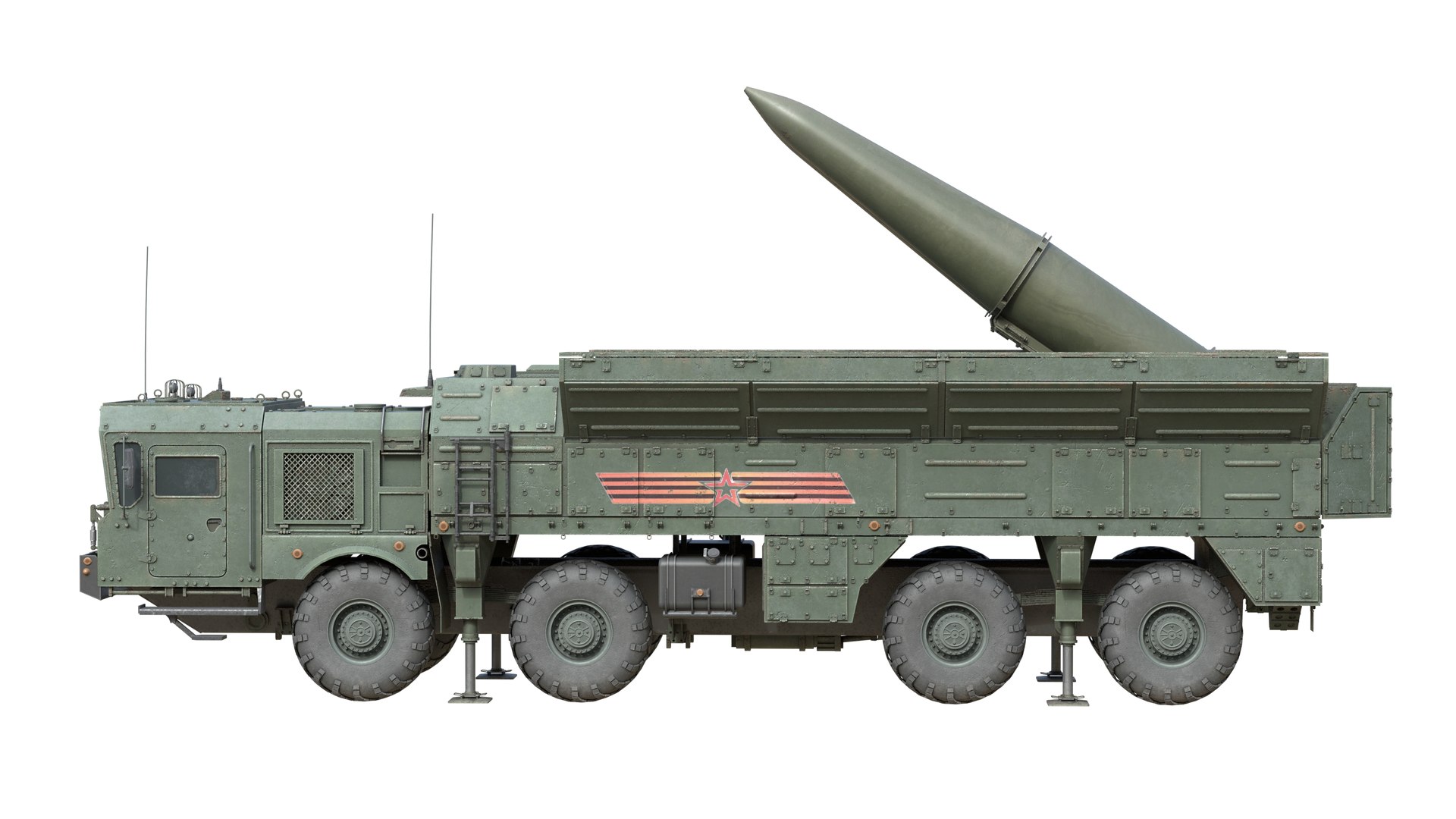3D Model 9K720 Iskander Short Range Ballistic Missile - TurboSquid 2342322