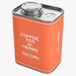 Coffee Tin Can 200g 3D