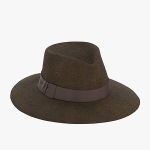 Wool Felt Fedora Hat Loden