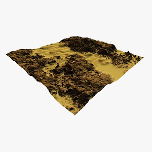 3D model terrain river