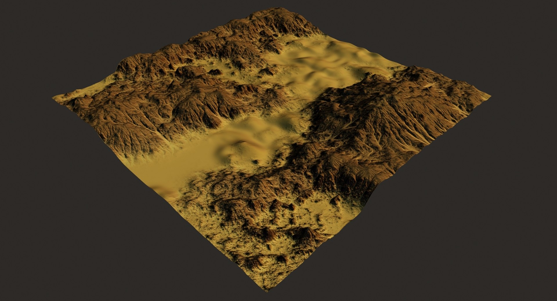 3D Model Terrain River - TurboSquid 1203917