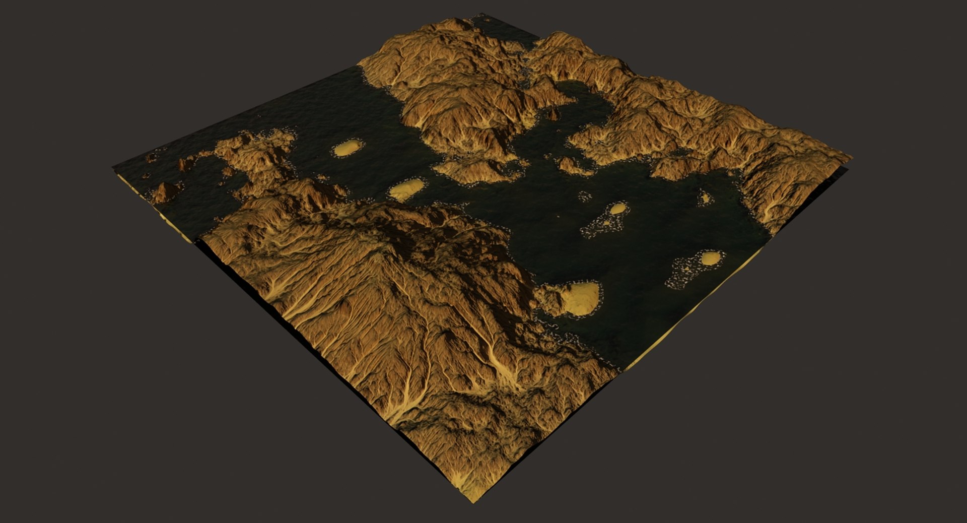 3D Model Terrain River - TurboSquid 1203917