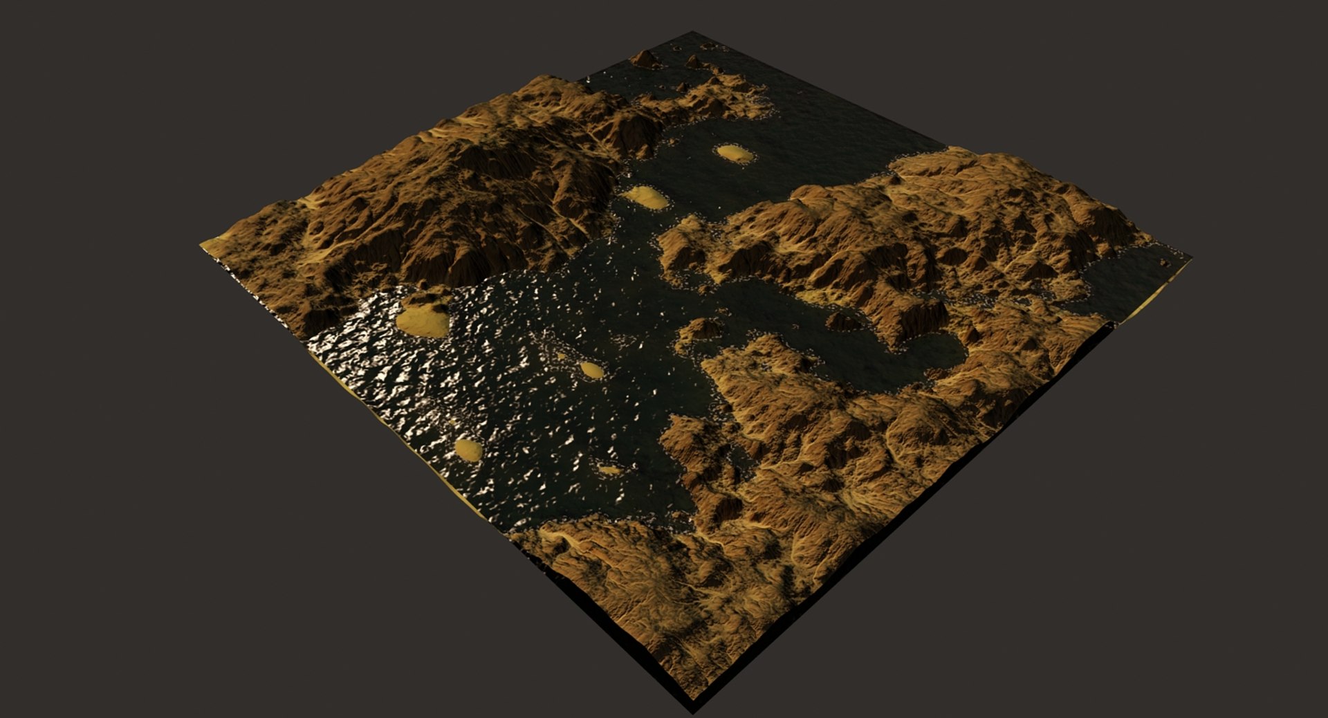 3D Model Terrain River - TurboSquid 1203917
