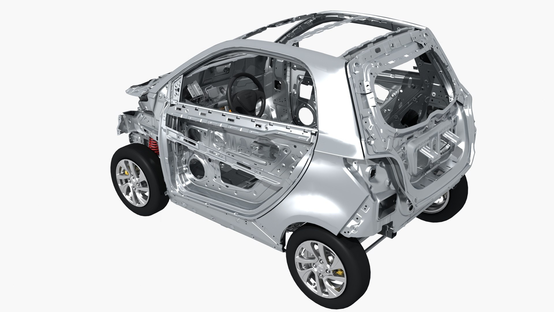 3D Mini Electric Car Chassis Frame - TurboSquid 2373952