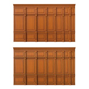 wooden panels wood wall 3D