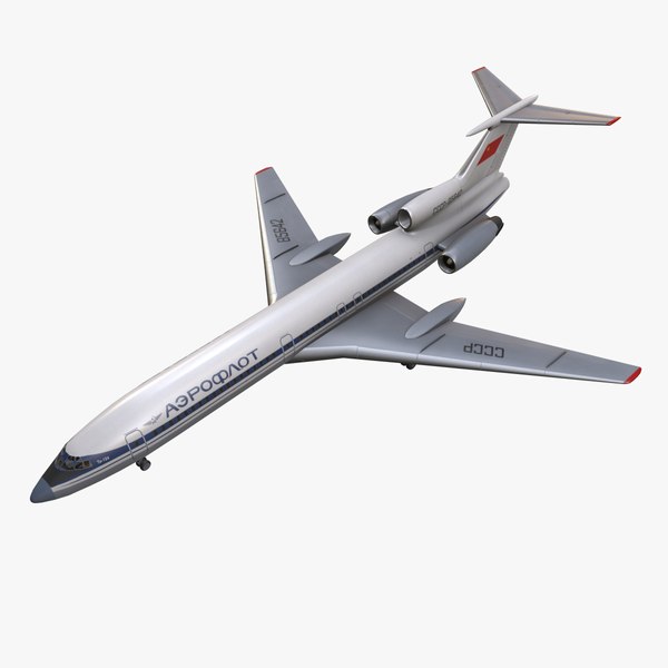 3D Tupolev Tu-154 USSR With LODs model