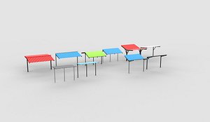 Cycle Canopy set 3D model 3D