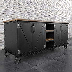 3d model kitchen island