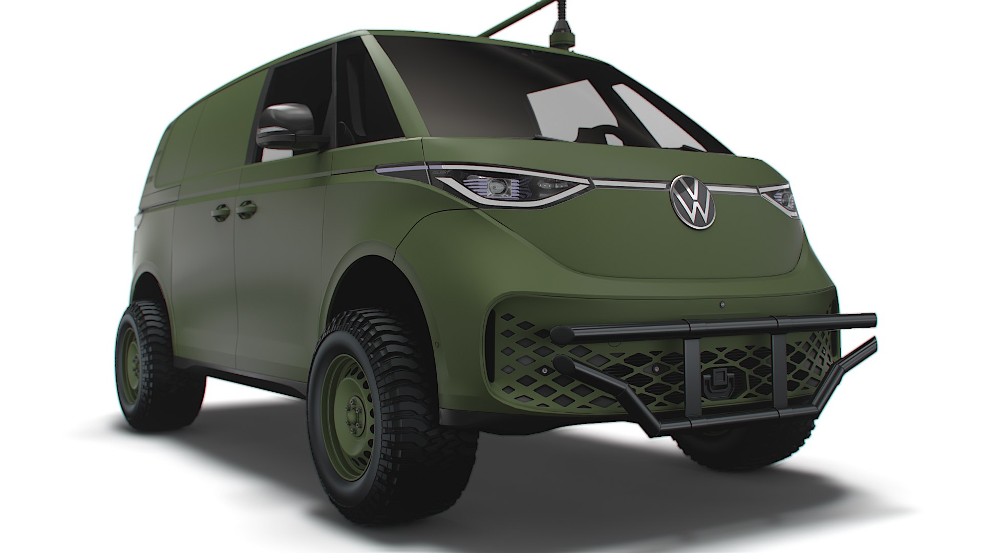 3D VW ID Buzz Military 2022 TurboSquid 1932761