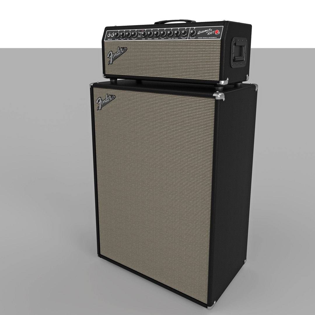 Fender Bassman 100T 3D model TurboSquid 1755052