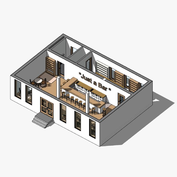 Bar - Revit model 3D model