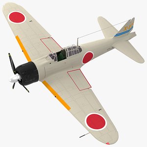 Mitsubishi A6M Zero Zeke Rigged model
