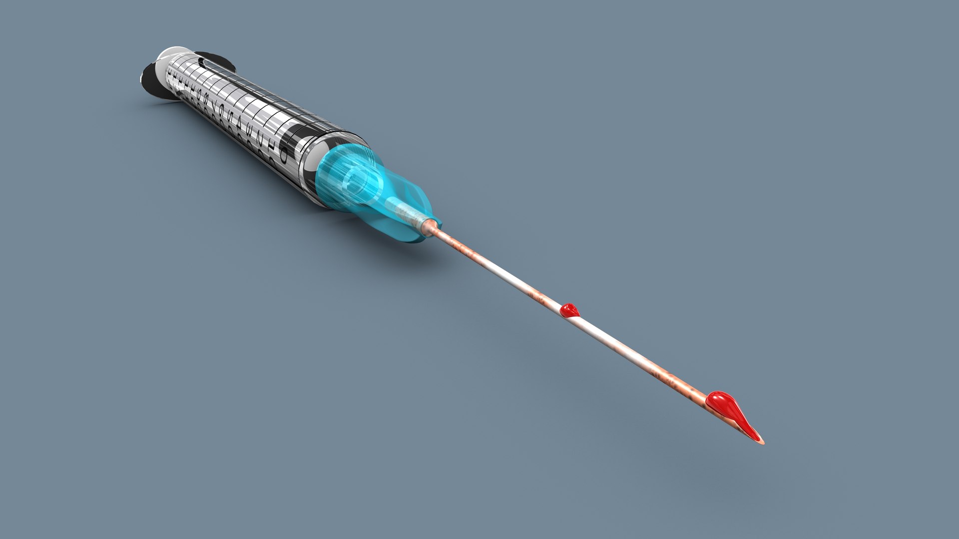 Contaminated Syringe 3D Model - TurboSquid 1803278