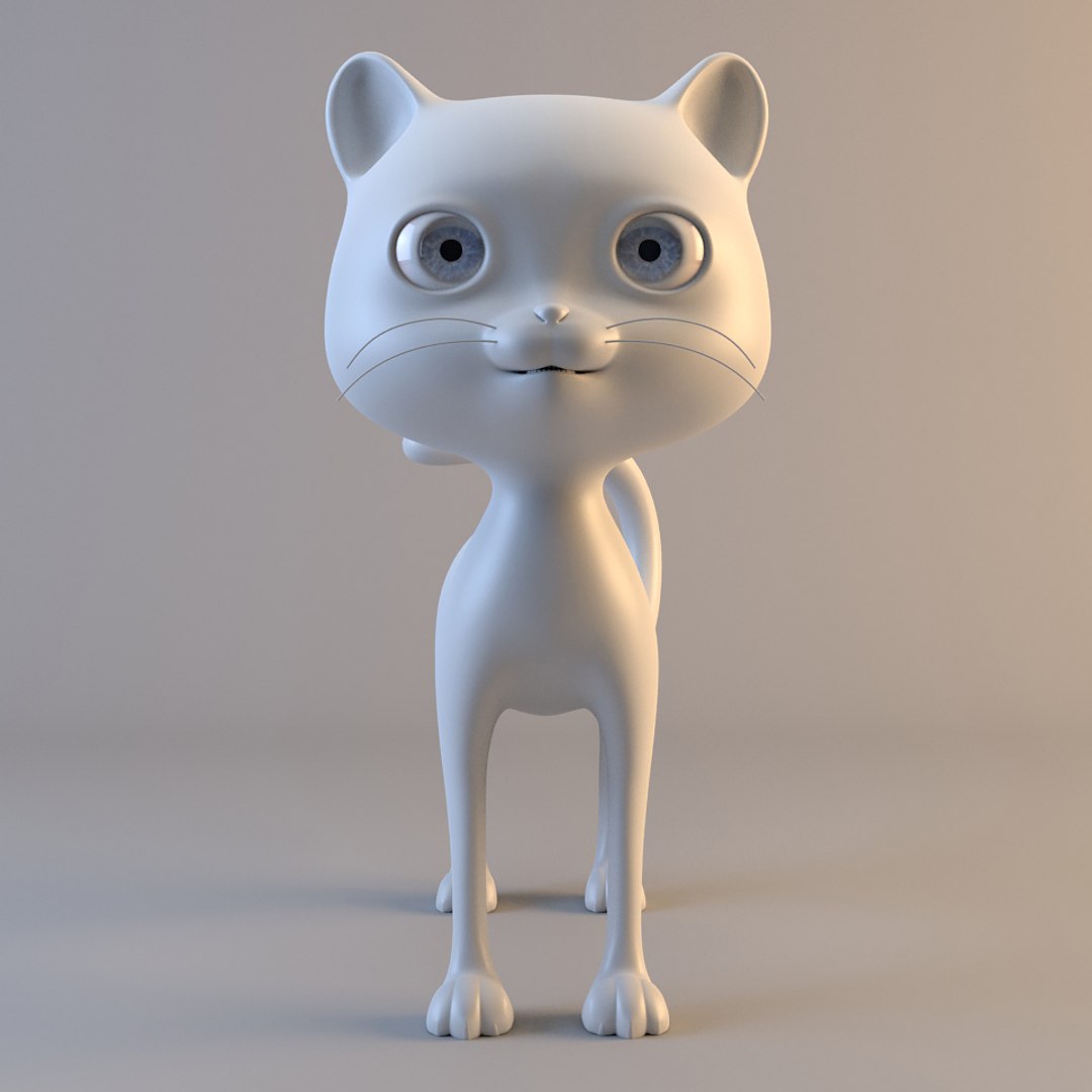 Cat Modelled Ready 3d Model