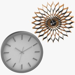 3D contemporary modern clocks