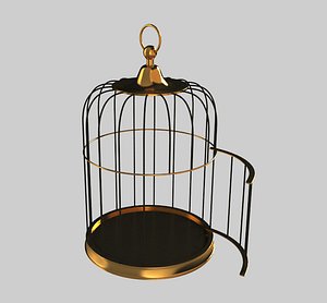 simple birdcage 3d model