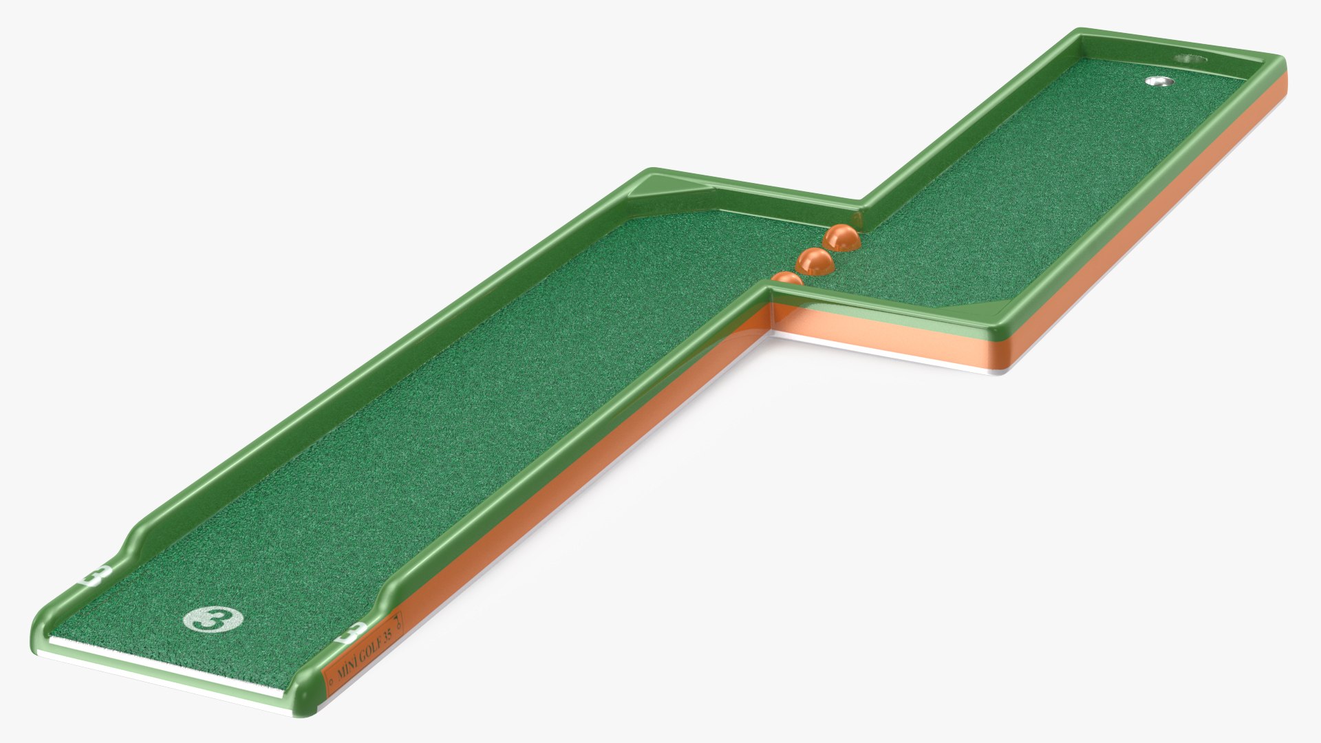 Minigolf 35 Portable Course Hole 3 3D model preview