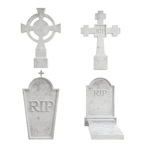 tombstone 3D model