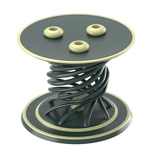 decorative candle table 3d model