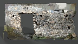 Abandoned Village Surface Scan - Stone Wall 17
