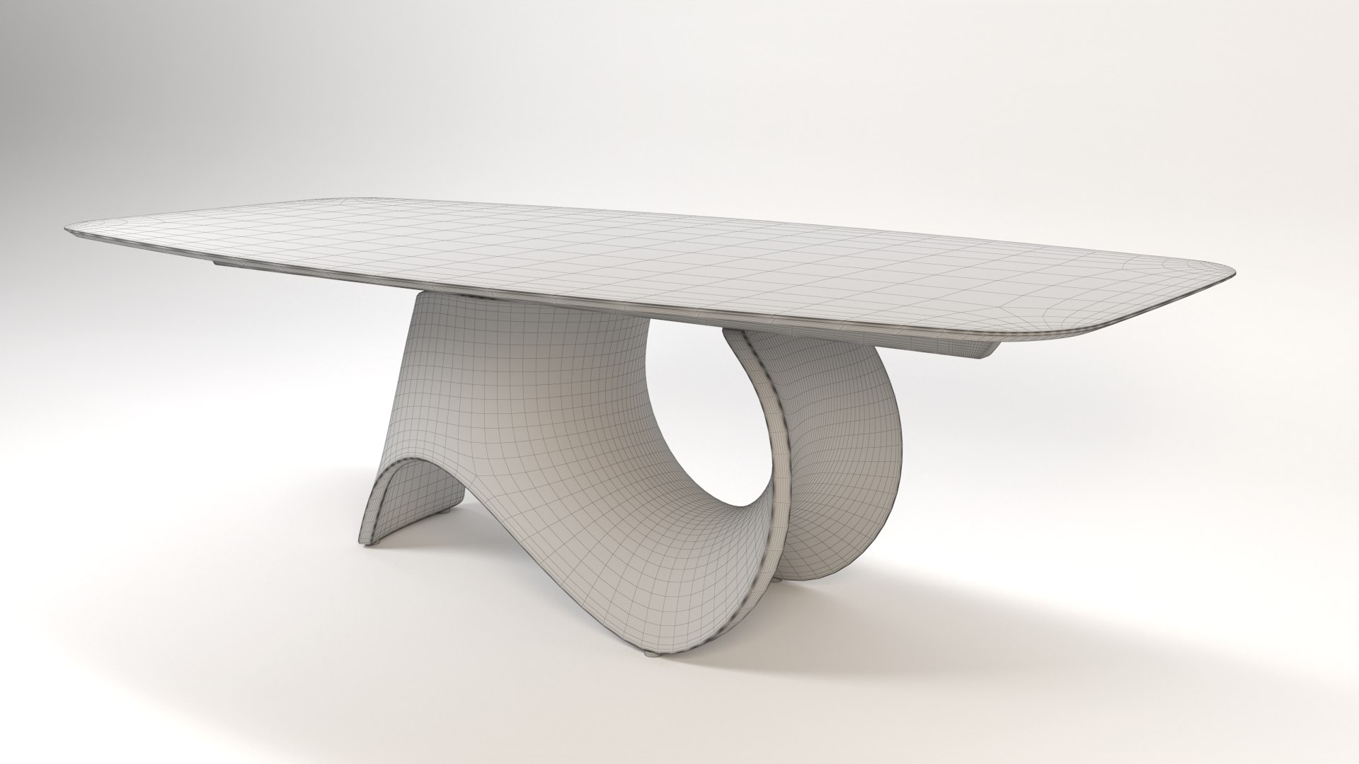 Seashell Dining Table Model - TurboSquid 2057142