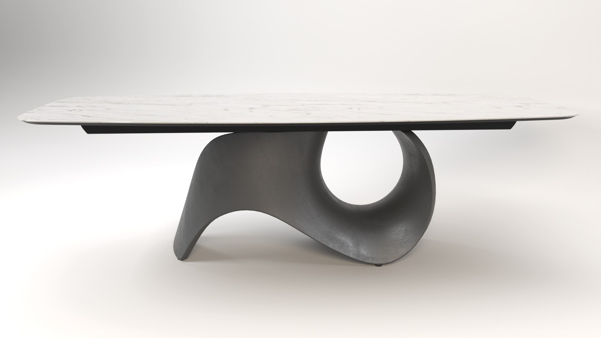 Seashell Dining Table Model - TurboSquid 2057142