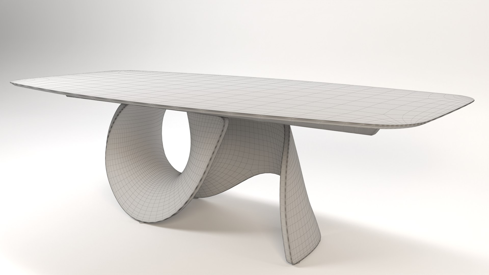 Seashell Dining Table Model - TurboSquid 2057142