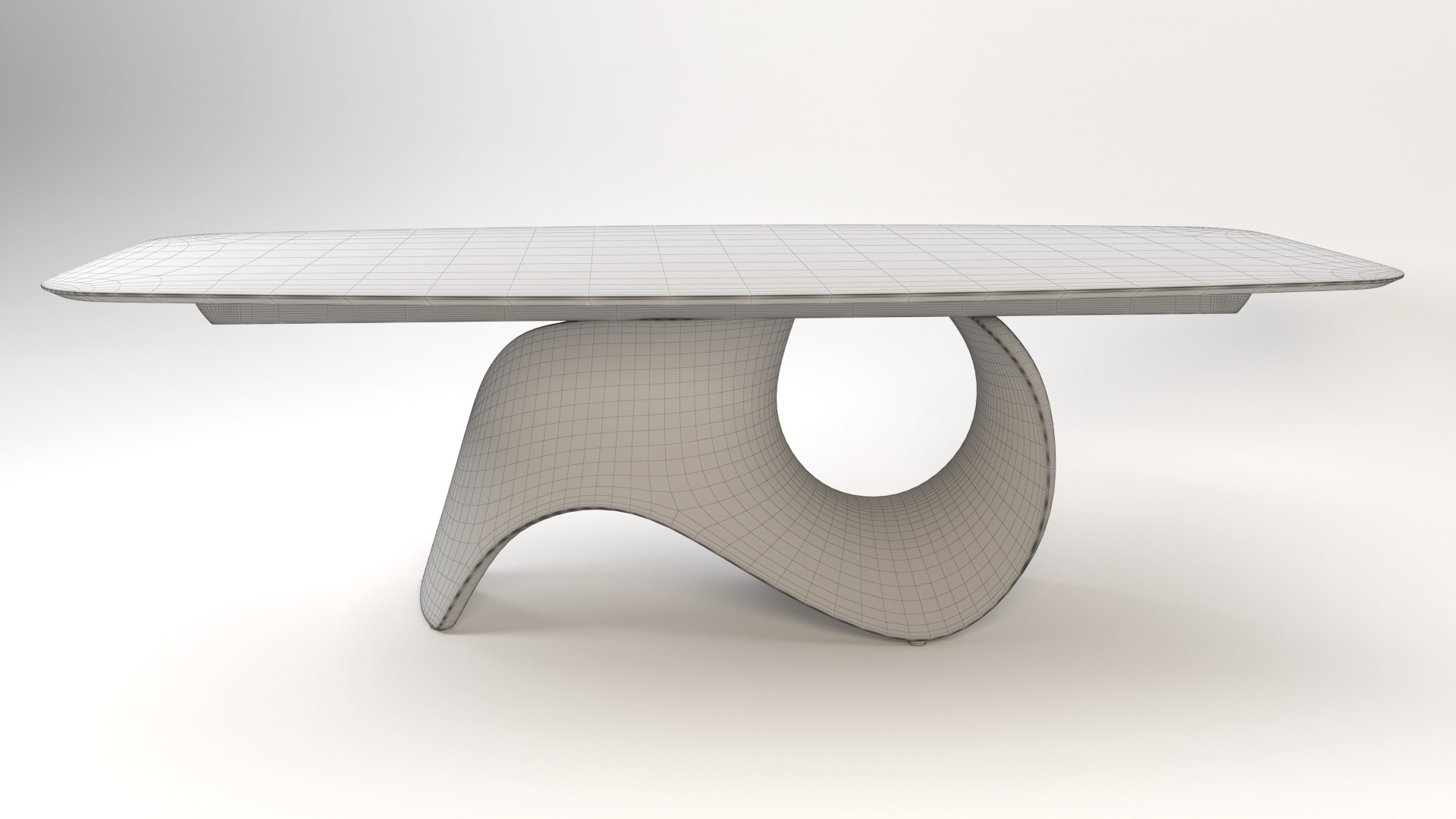 Seashell Dining Table Model - TurboSquid 2057142