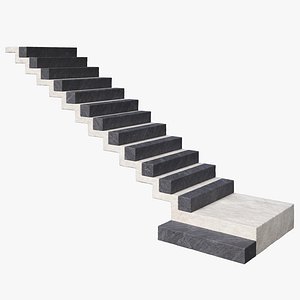 3D Slate and Clay Stairs model