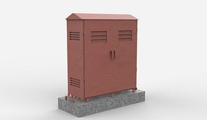 3D model Electric Substation 02 3D model