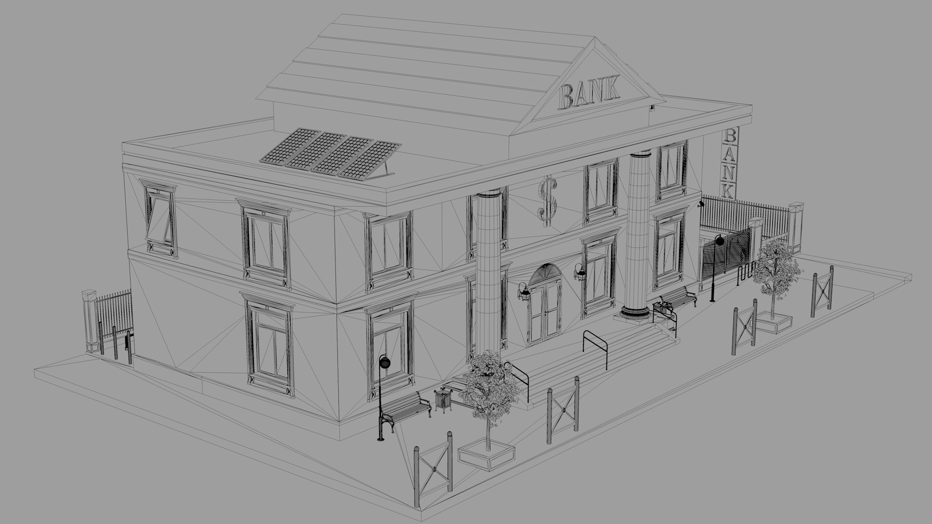 Bank Model - TurboSquid 1884916