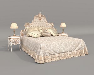 Classic European Style Bed Set 70 model