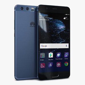 3D model huawei p10 dazzling blue