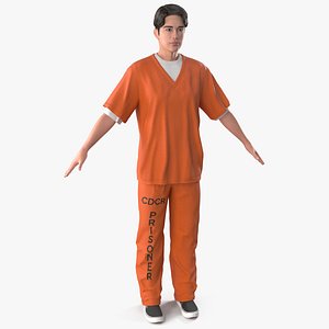 Asian Male Prisoner 3D model