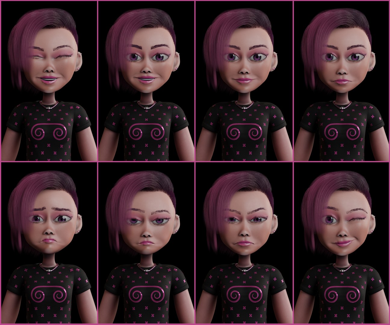 Pinky Bixi Animated Character 3D https://p.turbosquid.com/ts-thumb/TF/a3cMRb/kO/faceposes/jpg/1677534819/1920x1080/fit_q87/e79ca66403aa231357743fee5a12b36ffa577344/faceposes.jpg