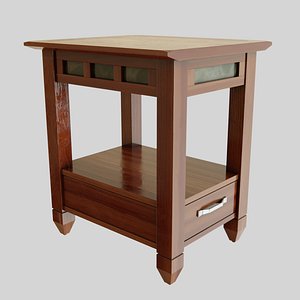 3D model small end table