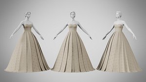 Dress 48 Pale Oyster model