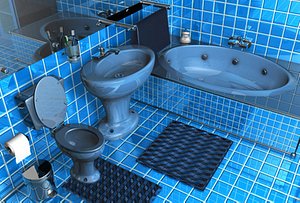 3d model of bathroom