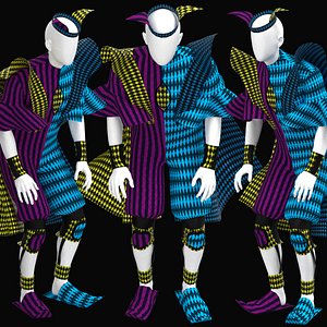 Harlequin MensConceptual Costume 3D