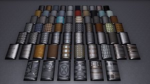 3D Sci-fi Space Materials Unreal Engine 4 model