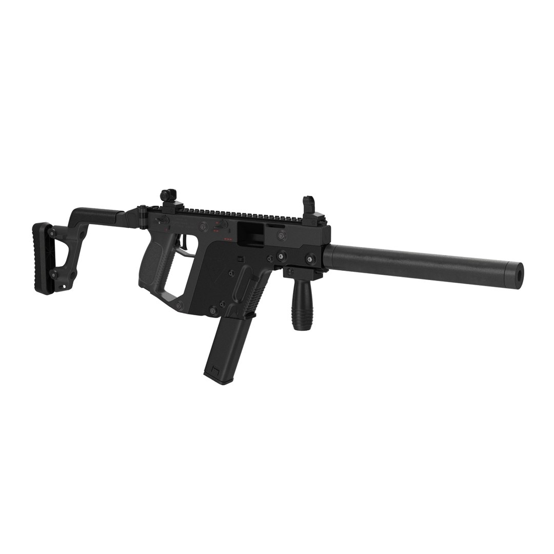 submachine gun kriss vector 3d model