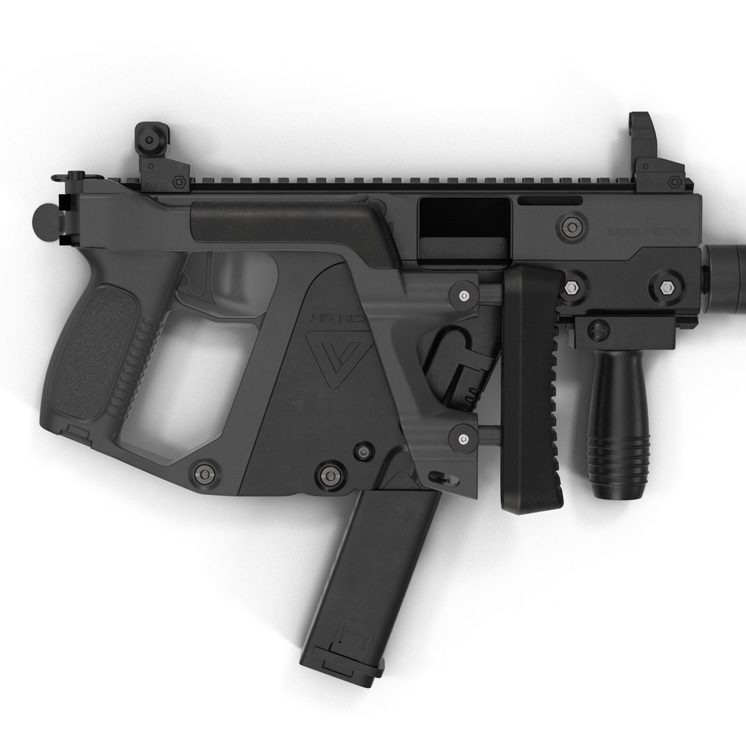 submachine gun kriss vector 3d model