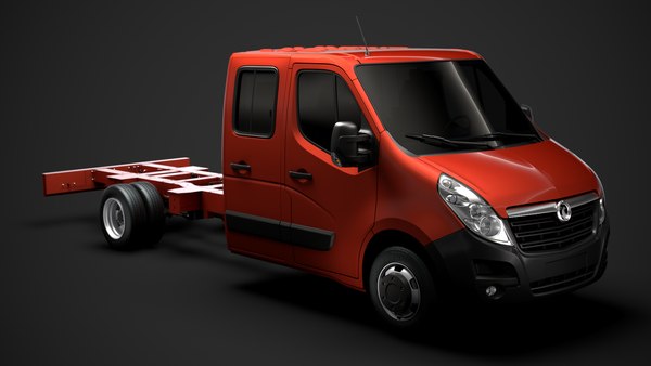 3D vauxhall movano crewcab dw model