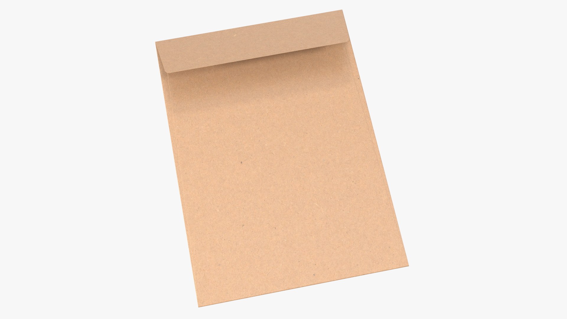 Pocket Envelope Craft Paper Rigged 3D model preview