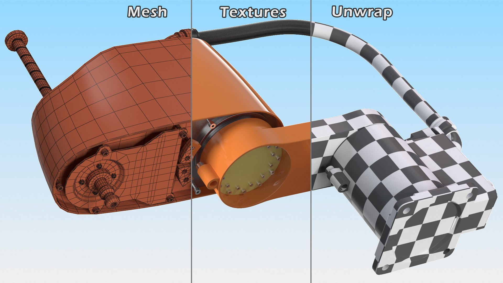 3D Industrial Robot Arm Rigged model https://p.turbosquid.com/ts-thumb/TF/vBK3yQ/iW/industrialrobotarmriggedmb3dmodel016/jpg/1634588340/1920x1080/fit_q87/144e0a92c2eb3f92519de44addd0bd4484977199/industrialrobotarmriggedmb3dmodel016.jpg