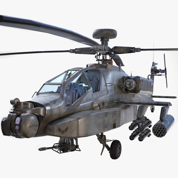 3D ready ah-64d apache longbow model