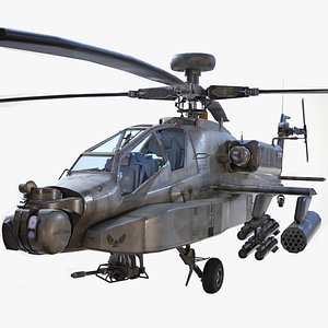 AH-64D Apache Longbow Low Poly