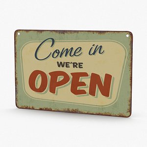 Vintage Open-Closed Sign 01